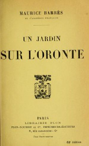 [Gutenberg 46842] • Un jardin sur l'Oronte